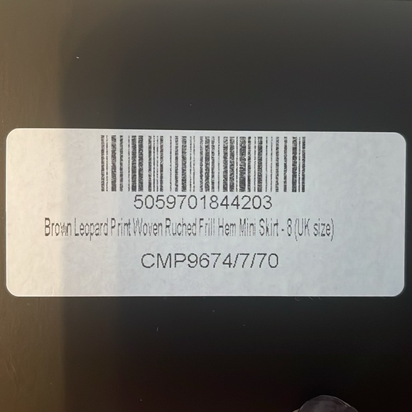 PRETTYLITTLETHING | Ruched Frill Mini skirt | Size UK 8 - Picture 4 of 4